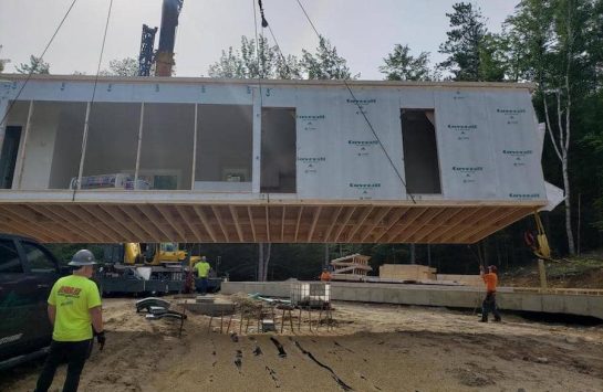 Lakes Region Modular Homes set day